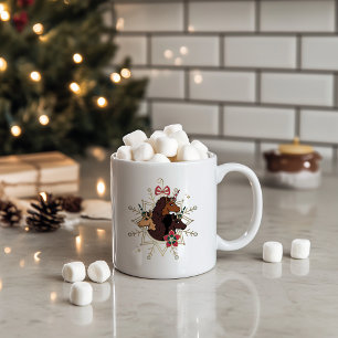 Mug Afro Unicorn Festive Vacances Magique