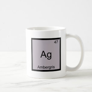 Mug Ag - Ambergris Funny Chimie Élément Symbole Tee