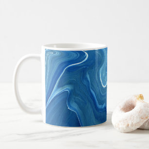 Mug Agate de marbre bleu Résumé