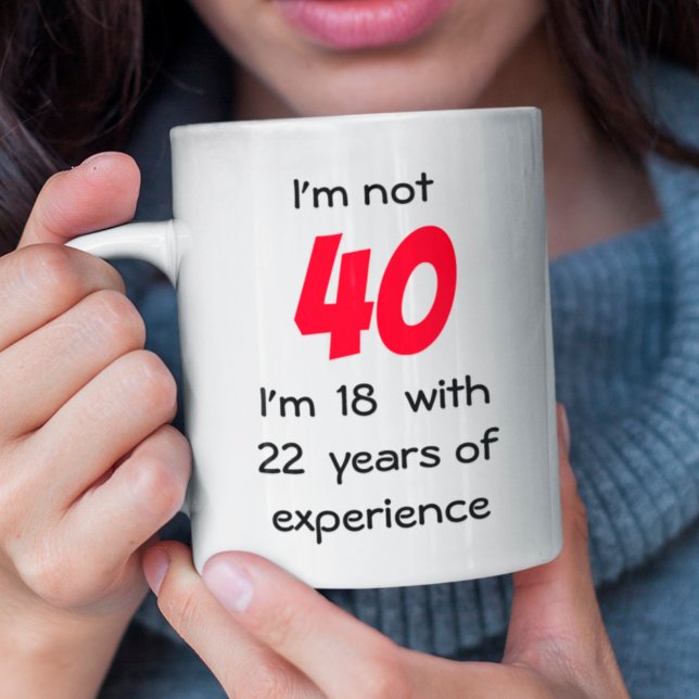 Mug Âge d'anniversaire personnalisé (Créateur téléchargé)