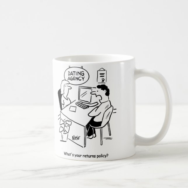Mug Agence de rencontres. Il veut connaître la politiq (Droite)