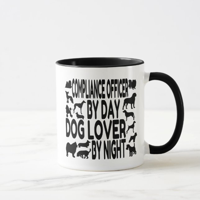 Mug Agent de conformité Amoureux des chiens (Droite)