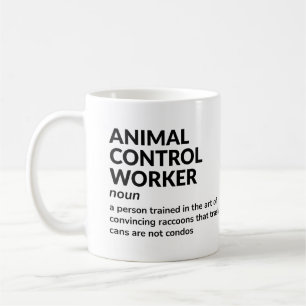 Mug Agent de contrôle des animaux amusant Définition