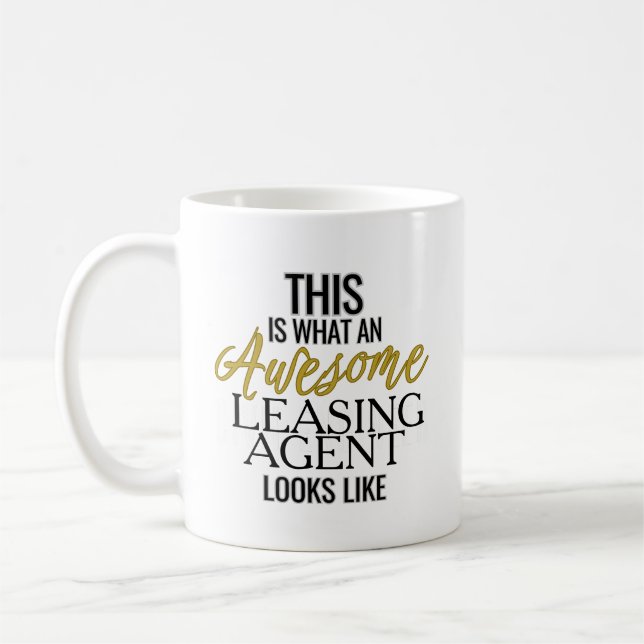 Mug Agent de location génial | Drôle cadeau (Gauche)