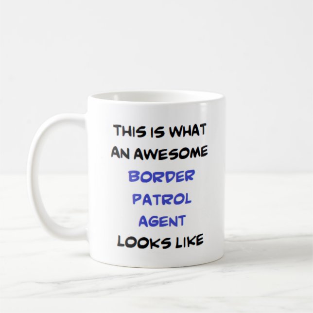 Mug agent de patrouille frontalière, génial (Gauche)