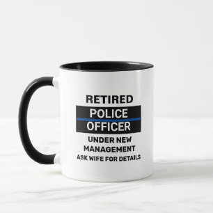 Mug Agent de police à la retraite amusant retraite 