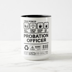 Mug Agent de probation amusant manipuler l'information