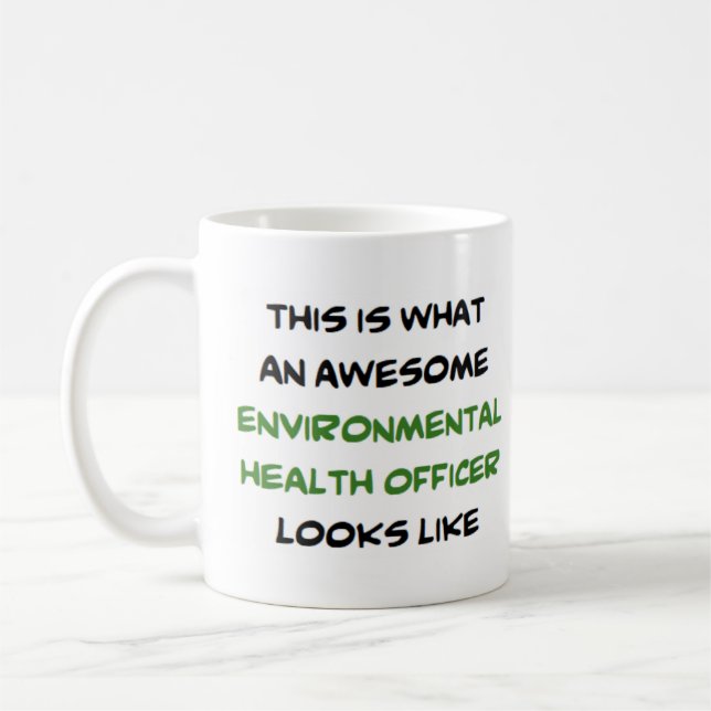 Mug Agent de santé de l'environnement, génial (Gauche)