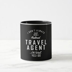 Mug Agent de voyage Travail Titre du travail Cadeau
