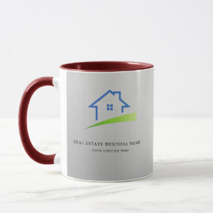 Mug Agent immobilier de luxe en métal argenté Entrepri