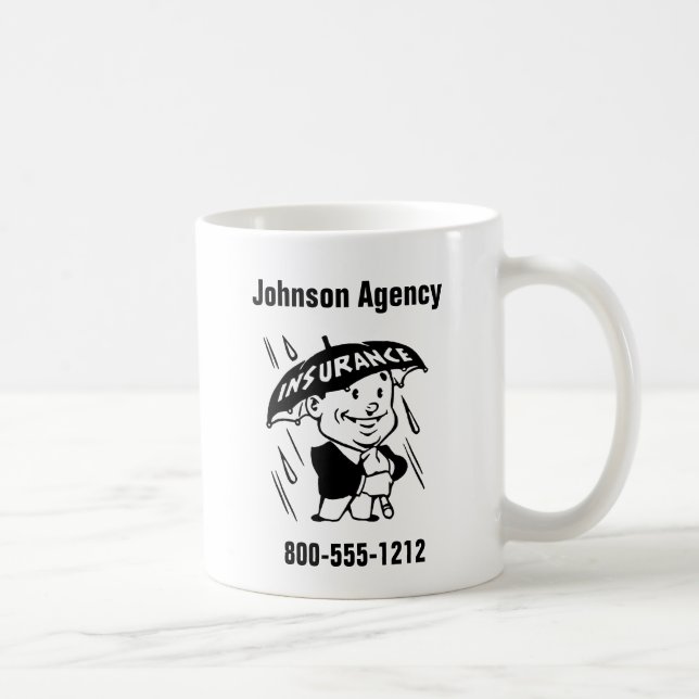 Mug Agent ou organisme d'assurance Personnaliser 2 côt (Droite)