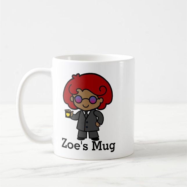 Mug Agente secrète mignonne fille (Gauche)