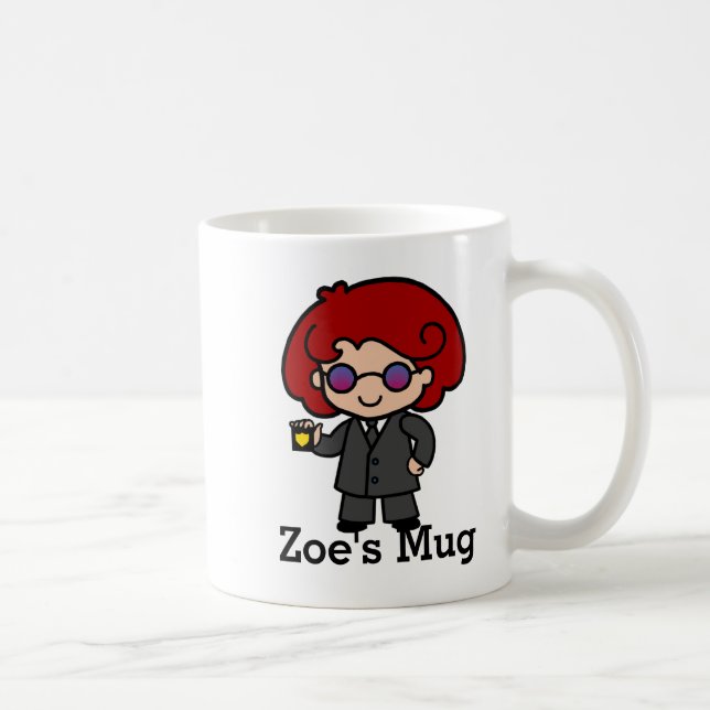 Mug Agente secrète mignonne fille (Droite)