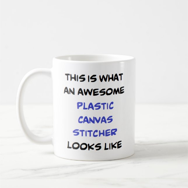 Mug agitateur en toile plastique, génial (Gauche)