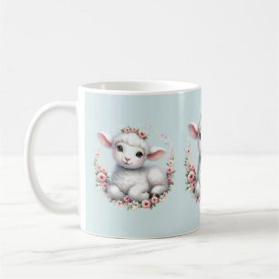Mug Agneau mignon avec la couronne florale