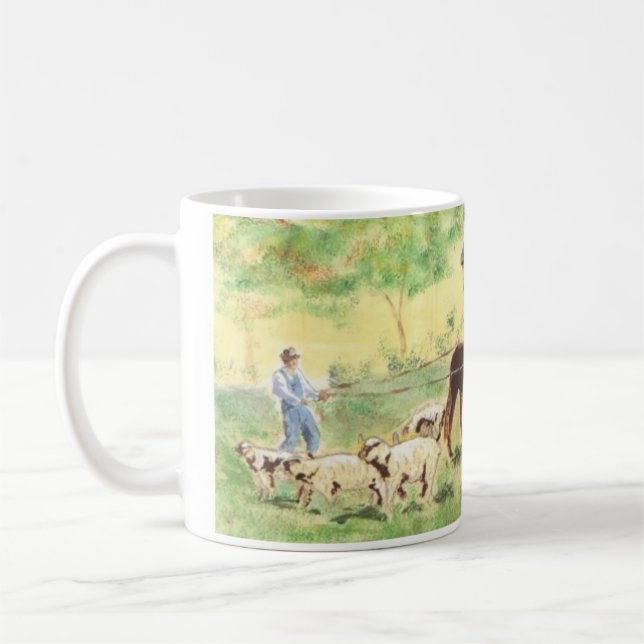 Mug Agriculteur avec Mule et mouton (Gauche)