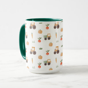 Mug Agritourisme jardin aquarelle Motif amusant