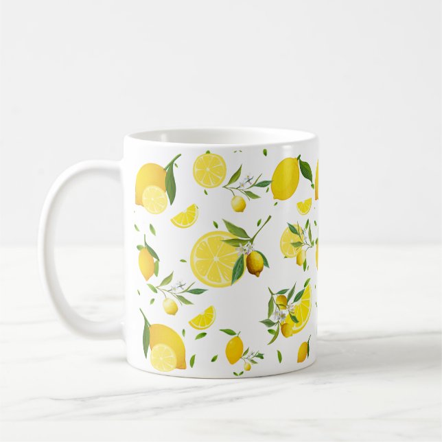 Mug Agrumes TROPICALES FRUITS D'ÉTÉ Citrons d'orange (Gauche)