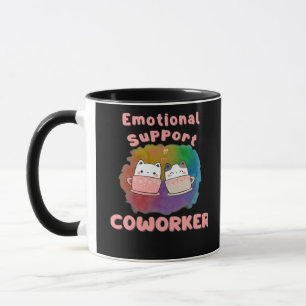 Mug Aide émotionnelle Cotravailleur Bestiaire, Travail