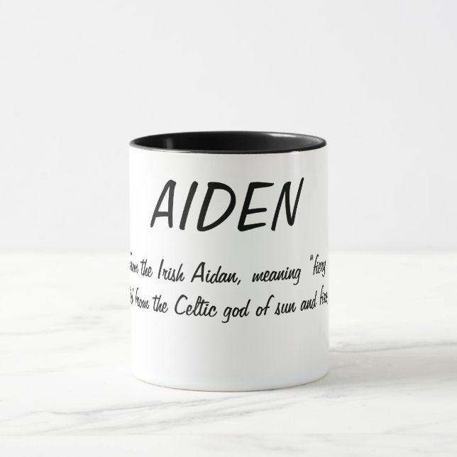 Mug Aiden Name Signification (Centre)