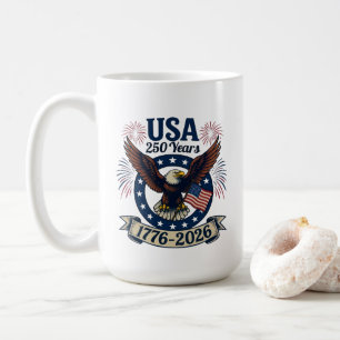 Mug Aigle Américain Patriotique 250 Ans 1776-2026