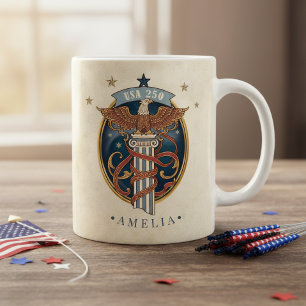 Mug Aigle américain USA 250 Motif Art nouveau ID1304