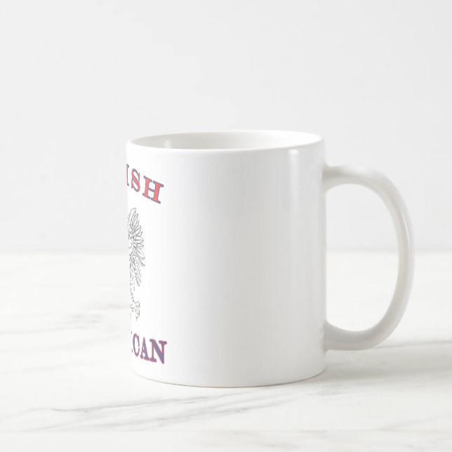 Mug Aigle blanc américain polonais (Droite)