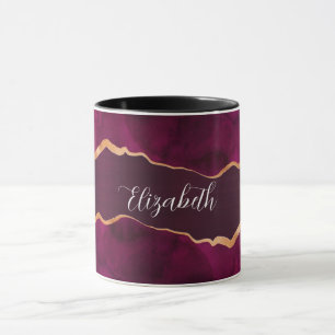 Mug Aigle en or violet de Bourgogne nom