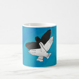 Mug Aigle Ombre Sur Bleu