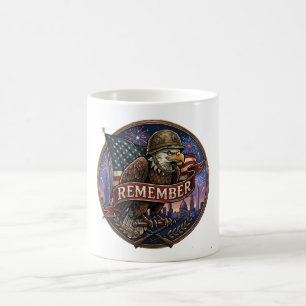Mug Aigle patriotique Emblème de souvenir militaire