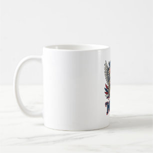 Mug Aigle Patriotique Merica Vintage Vector Design de