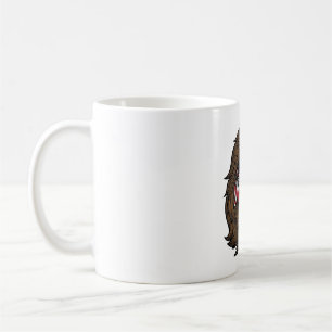 Mug Aigle patriotique Mullet Gravure vintage vecteur D