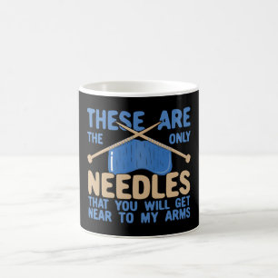Mug Aiguilles de Humour anti-vaccin Tricot amusantes
