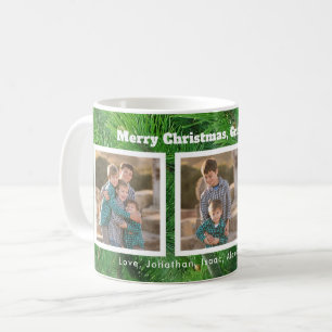 Mug Aiguilles de pin Noël de trois photos