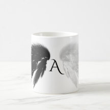 AILES D'ANGE Noir + Monogramme Blanc