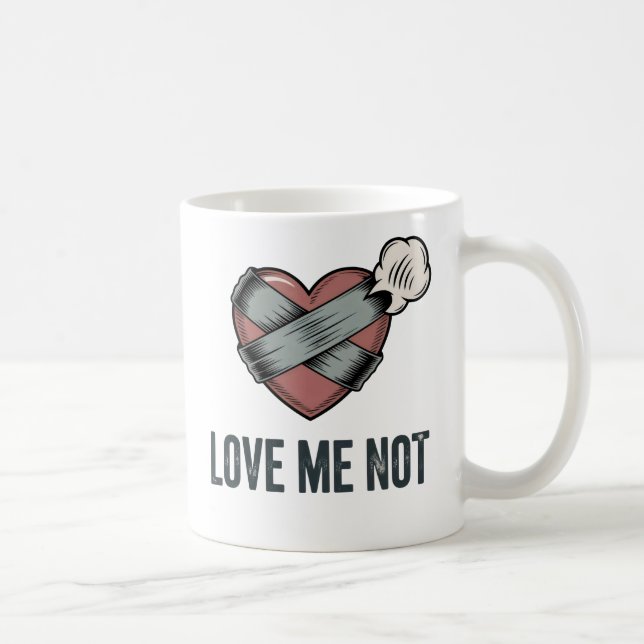Mug Aime-moi pas | Création drôle de rupture  (Droite)