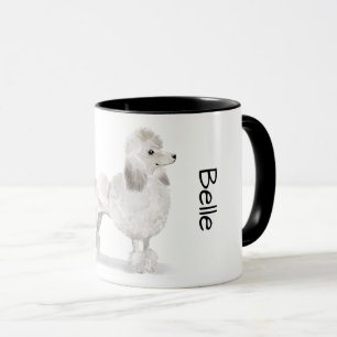 Mug Aime mon caniche (blanc)