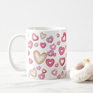 Mug Aimer les beignets de coeur et les cadeaux sucrés
