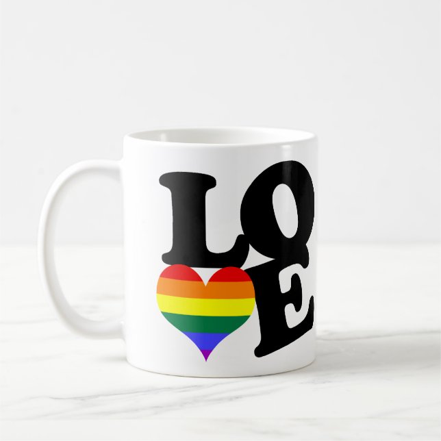 Mug Aimer Rainbow Pride (Gauche)