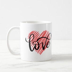 Mug Aimer Rouge Et Noir