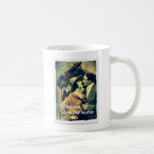 Mug Aimez-moi et aimez mon cheval Couple Vintage