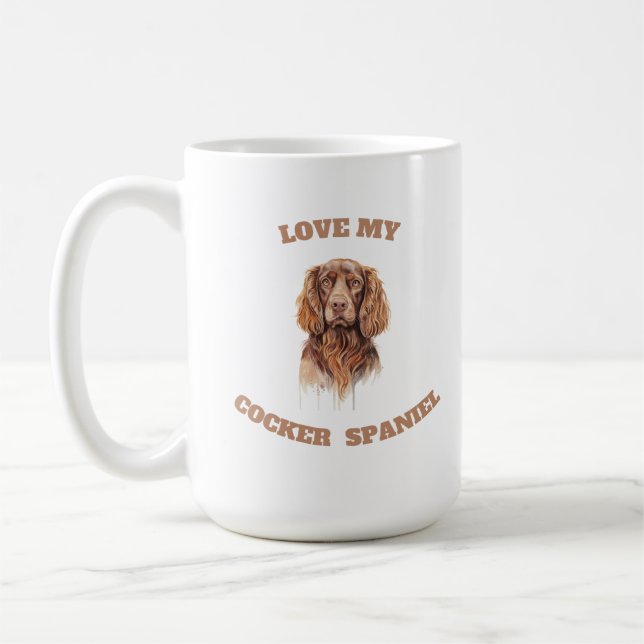 Mug Aimez Mon Cocker Spaniel (Gauche)