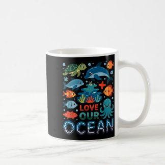 Mug Aimez notre océan - animaux marins vie marine