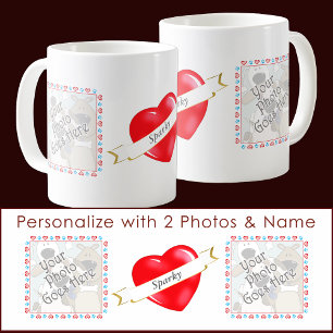 Mug Aimez votre chien Modèles photo personnalisés pers