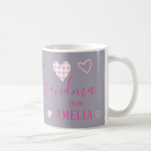 Mug Aimez-vous Grand-mère Buffle Rose Coeurs Coeurs