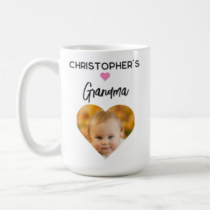 Mug Aimez-vous Grand-mère Rose Coeur mignon Photo