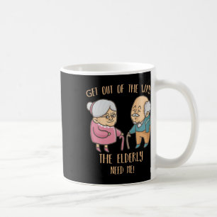 Mug Aînés à la maison Aide à la carrière Funny Aînés S