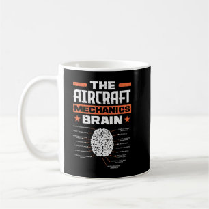 Mug Aircraft Mechanics Brain Aviation Funny Aircraft M