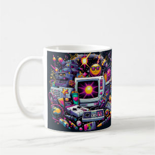 Mug Aire de jeu Retro Tech : une nostalgique Odyssée d
