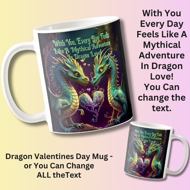 Mug Ajouter des noms, Avec vous, chaque jour se sent c (Créateur téléchargé)